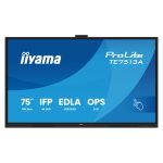 Pantalla interactiva iiyama TE7513A-B1AG de 75 pulgadas, 4K Ultra HD, 450 cd/m², wifi, procesador Android. SKU: TE7513A-B1AG