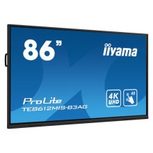 Pantalla de señalización digital iiyama TE8612MIS-B3AG de 86 pulgadas LCD Wifi, 400 cd/m², 4K Ultra HD en negro con pantalla táctil y procesador Android 11