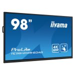 Pantalla de señalización iiyama TE9812MIS-B3AG de 2,49 m (98 pulgadas) con LCD, Wifi, 400 cd/m², 4K Ultra HD, negra, táctil, procesador incorporado Android 11, para uso 24/7