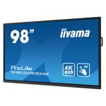 Pantalla de señalización iiyama TE9812MIS-B3AG de 2,49 m (98 pulgadas) con LCD, Wifi, 400 cd/m², 4K Ultra HD, negra, táctil, procesador incorporado Android 11, para uso 24/7