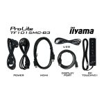 iiyama TF1015MC-B3, pantalla de señalización 10.1 pulgadas LED, 500 cd/m², HD, negro, interactivo