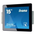 iiyama TF1515MC-B2 pantalla de señalización de 38,1 cm (15 pulgadas) LED con 350 cd/m² de brillo, resolución XGA en color negro. SKU TF1515MC-B2