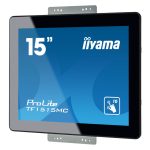 iiyama TF1515MC-B2 pantalla de señalización de 38,1 cm (15 pulgadas) LED con 350 cd/m² de brillo, resolución XGA en color negro. SKU TF1515MC-B2