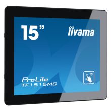 iiyama TF1515MC-B2 pantalla de señalización de 38,1 cm (15 pulgadas) LED con 350 cd/m² de brillo, resolución XGA en color negro. SKU TF1515MC-B2