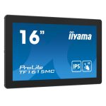 iiyama ProLite TF1615MC-B1 pantalla para PC 15.6 pulgadas, 1920 x 1080 Pixeles, Full HD, Pantalla táctil, Negro
