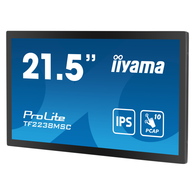 iiyama TF2238MSC-B1 pantalla de señalización Pizarra de caballete digital 55,9 cm (22″) LED 600 cd / m² Full HD Negro Pantalla táctil 5 Razones para comprar la pantalla táctil iiyama TF2238MSC-B1