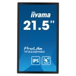 Monitor táctil iiyama TF2238MSC-B1 de 22 pulgadas, LED Full HD, brillo de 600 cd/m² en color negro