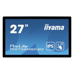 iiyama ProLite TF2738MSC-B2, pantalla táctil LED de 27 pulgadas, 1920 x 1080 Pixeles, Full HD, Multi-usuario, Negro, TF2738MSC-B2