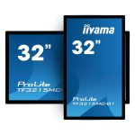 iiyama ProLite TF3215MC-B2, pantalla táctil de 81,3 cm (32 pulgadas) con resolución 1920 x 1080 Pixeles, Full HD, LED, ideal para quioscos
