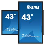 iiyama TF4339AS-B1AG pantalla de señalización digital plana táctil de 42.5 pulgadas con LED 500 cd/m², 4K Ultra HD, Android, negro, SKU TF4339AS-B1AG