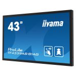 iiyama TF4339AS-B1AG pantalla de señalización digital plana táctil de 42.5 pulgadas con LED 500 cd/m², 4K Ultra HD, Android, negro, SKU TF4339AS-B1AG