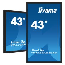 iiyama TF4339AS-B1AG pantalla de señalización digital plana táctil de 42.5 pulgadas con LED 500 cd/m², 4K Ultra HD, Android, negro, SKU TF4339AS-B1AG