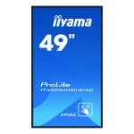 Pantalla para PC iiyama ProLite TF4939UHSC-B1AG, 49 pulgadas, resolución 3840x2160 Pixels, 4K Ultra HD, LED, pantalla táctil multi-usuario, color negro