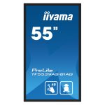 iiyama TF5539AS-B1AG, pantalla de señalización digital de 54.6 pulgadas, 4K Ultra HD, negro, con pantalla táctil y procesador Android integrado