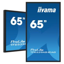 iiyama TF6539AS-B1AG pantalla de señalización 163,8 cm (64.5 pulgadas) LED 500 cd/m² 4K Ultra HD color negro con procesador incorporado Android 24/7