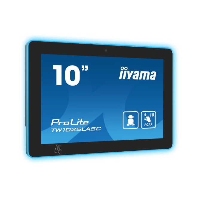 iiyama pantalla de reuniones de 10.1 pulgadas con conexión Wi-Fi y Bluetooth iiyama TW1025LASC-B1PNR, pantalla para sala de reuniones de 25,6 cm (10,1"), resolución 1280 x 800 Pixeles, LED, conexión Wi-Fi 4 (802.11n) y Bluetooth, color negro, plástico