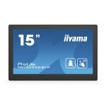iiyama TW1523AS-B1P monitor POS con pantalla táctil de 15,6 pulgadas, resolución 1920 x 1080 píxeles Full HD