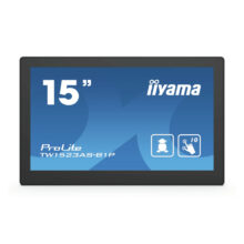 iiyama TW1523AS-B1P monitor POS con pantalla táctil de 15,6 pulgadas, resolución 1920 x 1080 píxeles Full HD