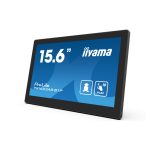 iiyama TW1623AS-B1P, pantalla de señalización de 15.6 pulgadas, Wifi, 450 cd/m², Double Full HD, en color negro, compatible con Android 24/7. SKU: TW1623AS-B1P.