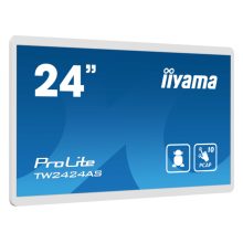 Pantalla táctil iiyama TW2424AS-W1 de 23.8 pulgadas para señalización digital con Wifi, 250 cd/m², 4K Ultra HD, procesador Android, negro