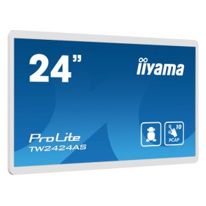 Pantalla táctil iiyama TW2424AS-W1 de 23.8 pulgadas para señalización digital con Wifi, 250 cd/m², 4K Ultra HD, procesador Android, negro