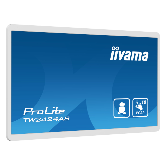 iiyama TW2424AS-W1 pantalla de señalización Pantalla plana para señalización digital 60,5 cm (23.8″) Wifi 250 cd / m² 4K Ultra HD Negro Pantalla táctil Procesador incorporado Android 24/7 2 Beneficios de la pantalla de señalización iiyama TW2424AS-W1