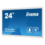 Pantalla táctil iiyama TW2424AS-W1 de 23.8 pulgadas para señalización digital con Wifi, 250 cd/m², 4K Ultra HD, procesador Android, negro