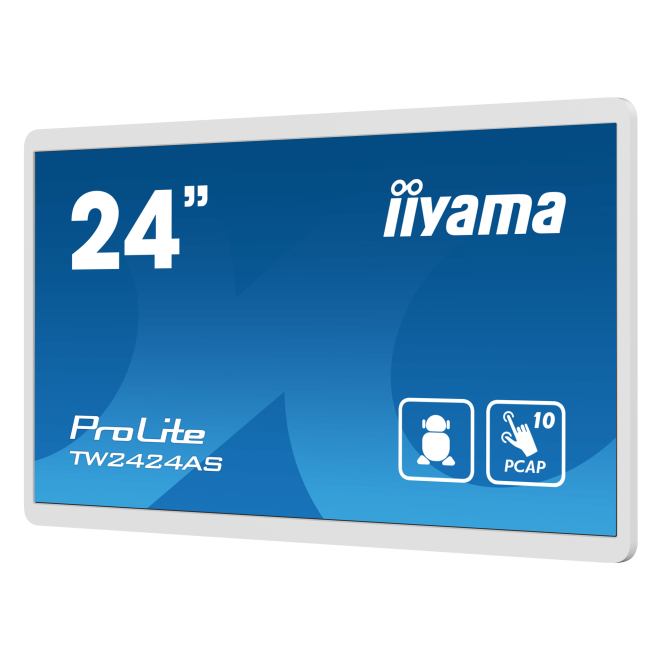 iiyama TW2424AS-W1 pantalla de señalización Pantalla plana para señalización digital 60,5 cm (23.8″) Wifi 250 cd / m² 4K Ultra HD Negro Pantalla táctil Procesador incorporado Android 24/7 3 Contexto de usuario de la pantalla de señalización iiyama TW2424AS-W1