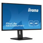 Pantalla iiyama ProLite XB3288UHSU-B5, tamaño de 31.5 pulgadas, resolución 3840 x 2160 Pixeles, 4K Ultra HD, color negro, XB3288UHSU-B5