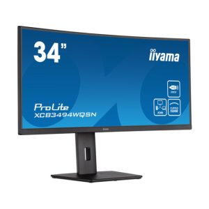 Monitor iiyama ProLite XCB3494WQSN-B5 de 34 pulgadas con resolución 3440 x 1440 Pixeles en color negro, ideal para una experiencia visual UltraWide Quad HD.