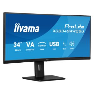 iiyama ProLite XCB3494WQSU-B1, pantalla para PC de 34 pulgadas, resolución 3440 x 1440 Pixeles, UltraWide Quad HD, color negro
