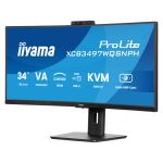 iiyama ProLite XCB3497WQSNPH-B1 pantalla UltraWide Quad HD de 34 pulgadas, resolución 3440 x 1440 pixeles, color negro
