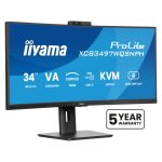 iiyama ProLite XCB3497WQSNPH-B1 pantalla UltraWide Quad HD de 34 pulgadas, resolución 3440 x 1440 pixeles, color negro