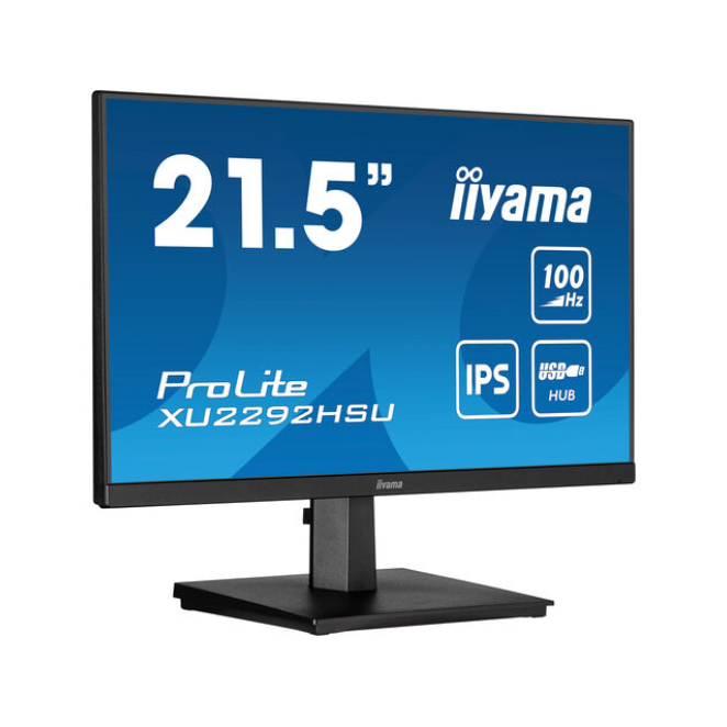 Iiyama Xu2292hsu B6 iiyama ProLite XU2292HSU-B6, pantalla para PC de 21.5 pulgadas, resolución 1920 x 1080 Pixeles, Full HD, tecnología LED, color negro