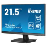 Monitor iiyama ProLite XU2293HSU-B7 de 21.5 pulgadas, resolución 1920 x 1080, Full HD LED, color negro. SKU: XU2293HSU-B7.