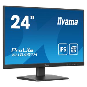 iiyama ProLite XU2491H-B1 pantalla para PC de 23.8 pulgadas, resolución 1920 x 1080 Pixeles, Full HD, tecnología LED, color negro, SKU XU2491H-B1