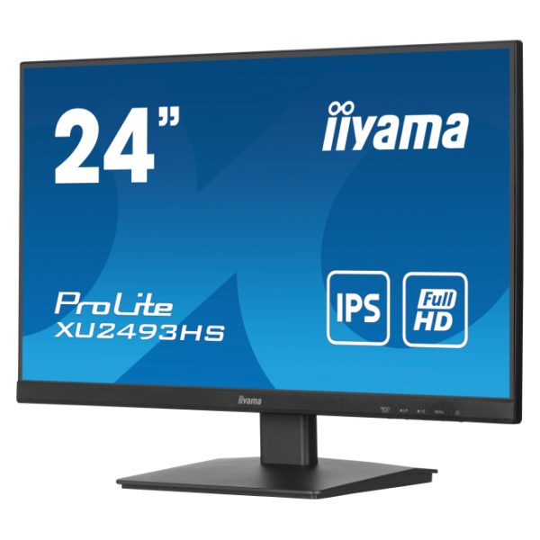 Monitor para PC iiyama ProLite XU2493HS-B6, pantalla de 23.8 pulgadas con resolución 1920 x 1080 Pixeles, tecnología Full HD LED en color negro