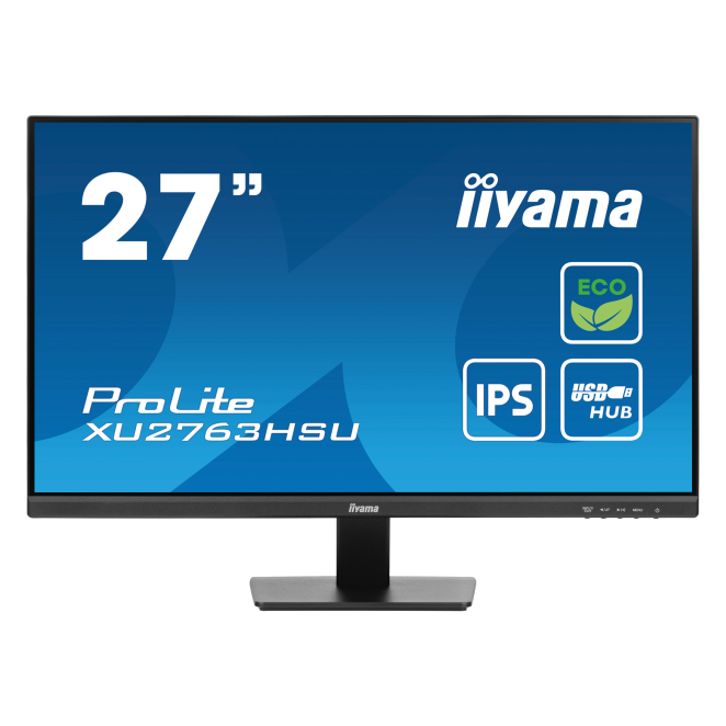 iiyama ProLite 27 pulgadas Full HD LED monitor para PC Monitor iiyama ProLite XU2763HSU-B1 de 27 pulgadas, resolución 1920 x 1080 píxeles, Full HD, color negro.