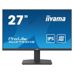 iiyama ProLite XU2793HS-B7, monitor de 27 pulgadas, resolución 1920x1080 píxeles, Full HD, tecnología LED, en color negro. SKU: XU2793HS-B7