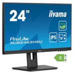 Monitor iiyama ProLite XUB2463HSU-B1 de 24 pulgadas, resolución 1920 x 1080 Pixeles, Full HD, LED, color negro
