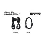 Pantalla iiyama ProLite XUB2491H-B1 de 23.8 pulgadas, resolución 1920 x 1080 Pixeles, tecnología Full HD LED en color negro. SKU XUB2491H-B1