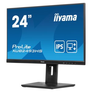 iiyama ProLite XUB2493HS-B6 pantalla para PC de 23.8 pulgadas, resolución 1920 x 1080 pixeles, tecnología Full HD LED, color negro, XUB2493HS-B6
