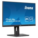iiyama ProLite XUB2493HS-B6 pantalla para PC de 23.8 pulgadas, resolución 1920 x 1080 pixeles, tecnología Full HD LED, color negro, XUB2493HS-B6