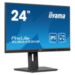 iiyama ProLite XUB2493HS-B6 pantalla para PC de 23.8 pulgadas, resolución 1920 x 1080 pixeles, tecnología Full HD LED, color negro, XUB2493HS-B6