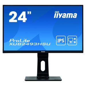 Monitor iiyama ProLite XUB2493HSU-B1 para PC de 23.8 pulgadas con resolución 1920 x 1080 Pixeles, Full HD y tecnología LED en color negro. SKU: XUB2493HSU-B1