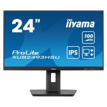 iiyama ProLite XUB2493HSU-B6, pantalla de 23.8 pulgadas, resolución 1920 x 1080 Pixeles, Full HD, tecnología LED, color Negro, XUB2493HSU-B6