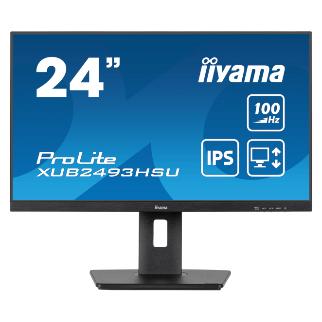 Iiyama Xub2493hsu B6 iiyama ProLite XUB2493HSU-B6, pantalla de 23.8 pulgadas, resolución 1920 x 1080 Pixeles, Full HD, tecnología LED, color Negro, XUB2493HSU-B6