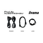 iiyama XUB2493HSU-B7 pantalla para PC de 23.8 pulgadas, resolución 1920 x 1080 Pixeles, Full HD LED en color negro. SKU: XUB2493HSU-B7