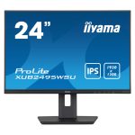 iiyama ProLite XUB2495WSU-B5, pantalla para PC de 24.1 pulgadas con resolución 1920 x 1200 WUXGA y tecnología LCD en color negro. Modelo XUB2495WSU-B5