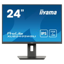 Monitor iiyama ProLite XUB2495WSU-B7 de 61 cm (24 pulgadas) con resolución 1920x1200 pixeles, 4K Ultra HD, tecnología LED y color negro. Modelo XUB2495WSU-B7
